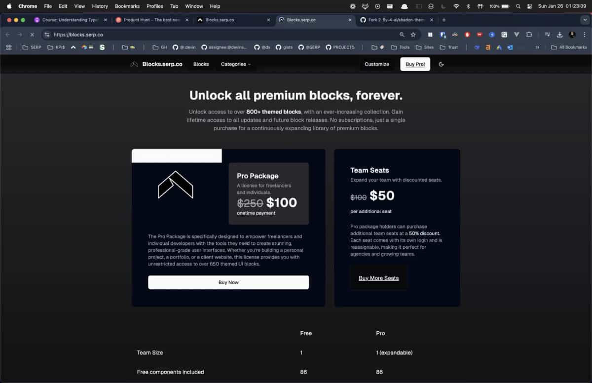 SERP Blocks product screenshot 1