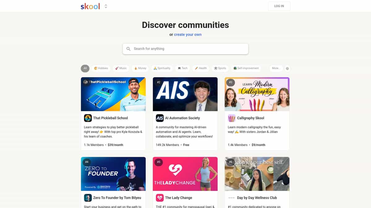 Skool Video Downloader website preview