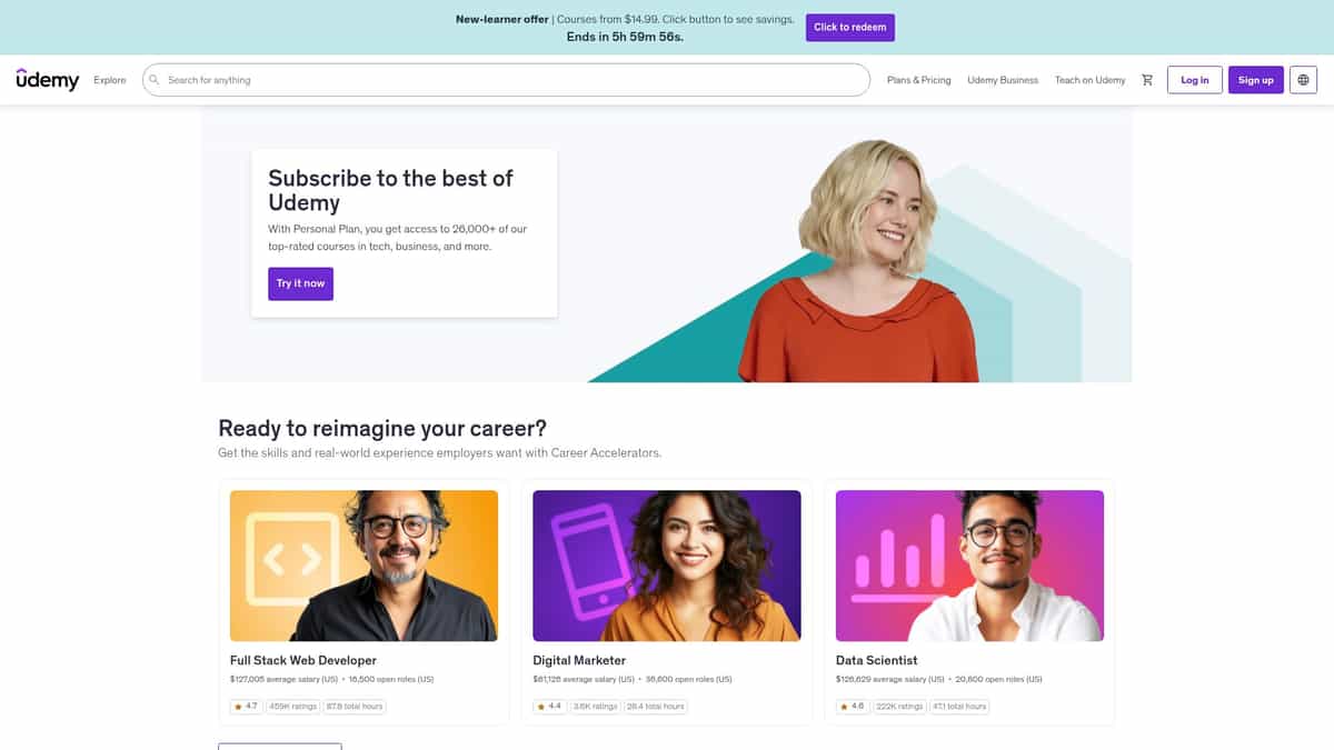 Udemy Video Downloader website preview