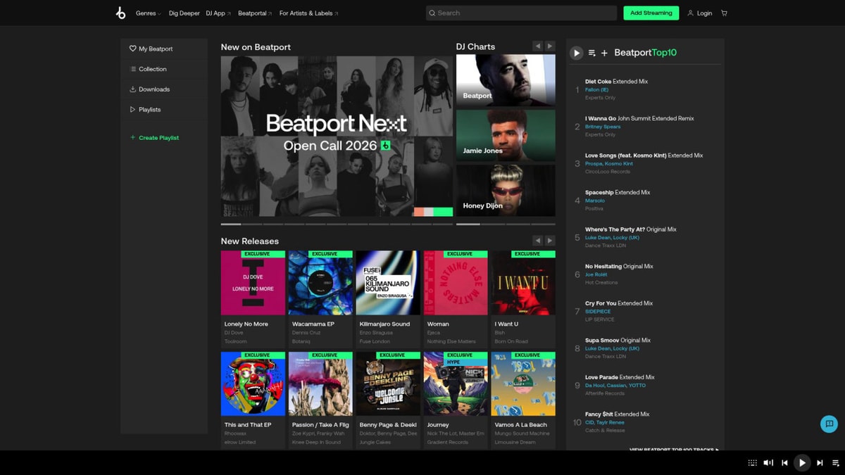 Beatport Downloader website homepage