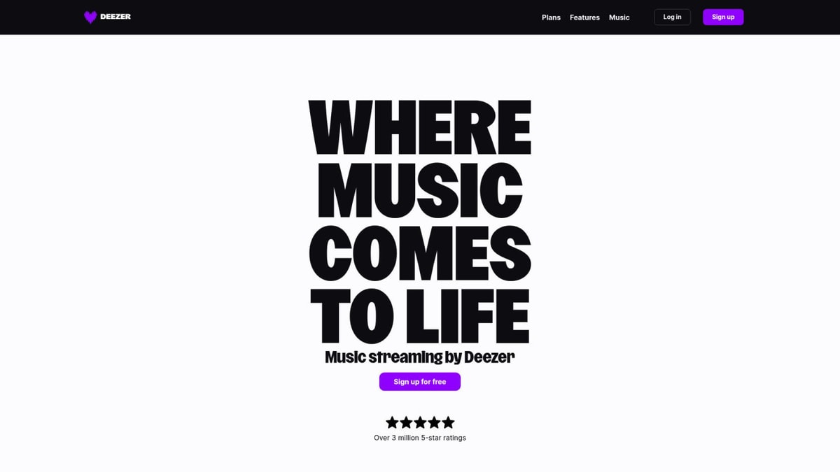 Deezer Downloader website homepage