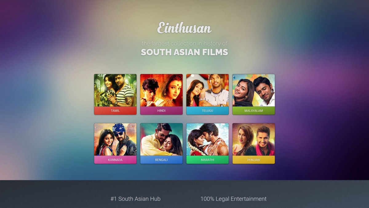 Einthusan Downloader website homepage