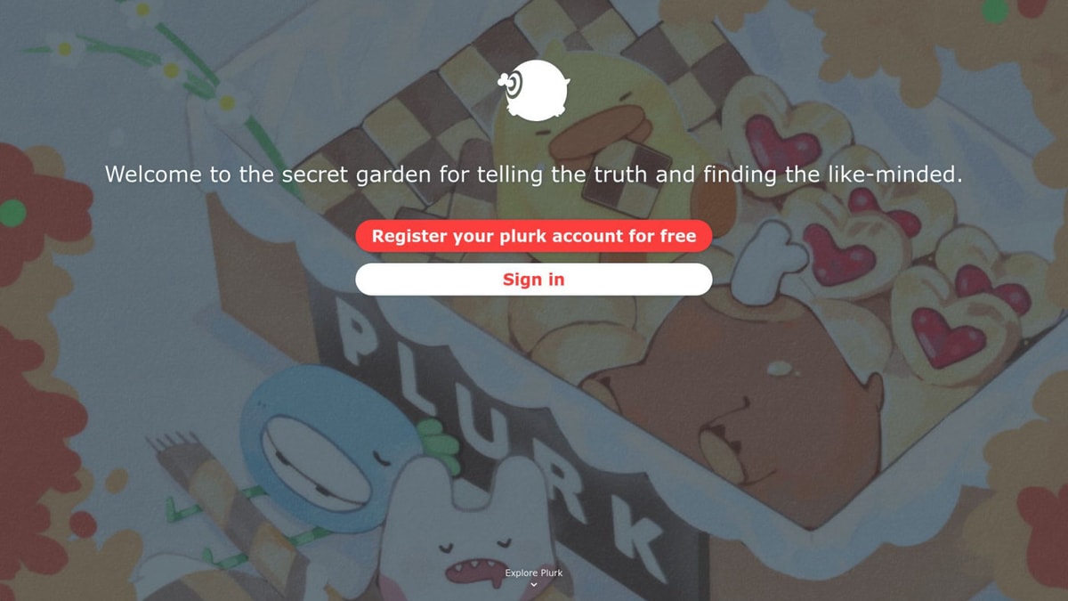 Plurk Downloader website homepage