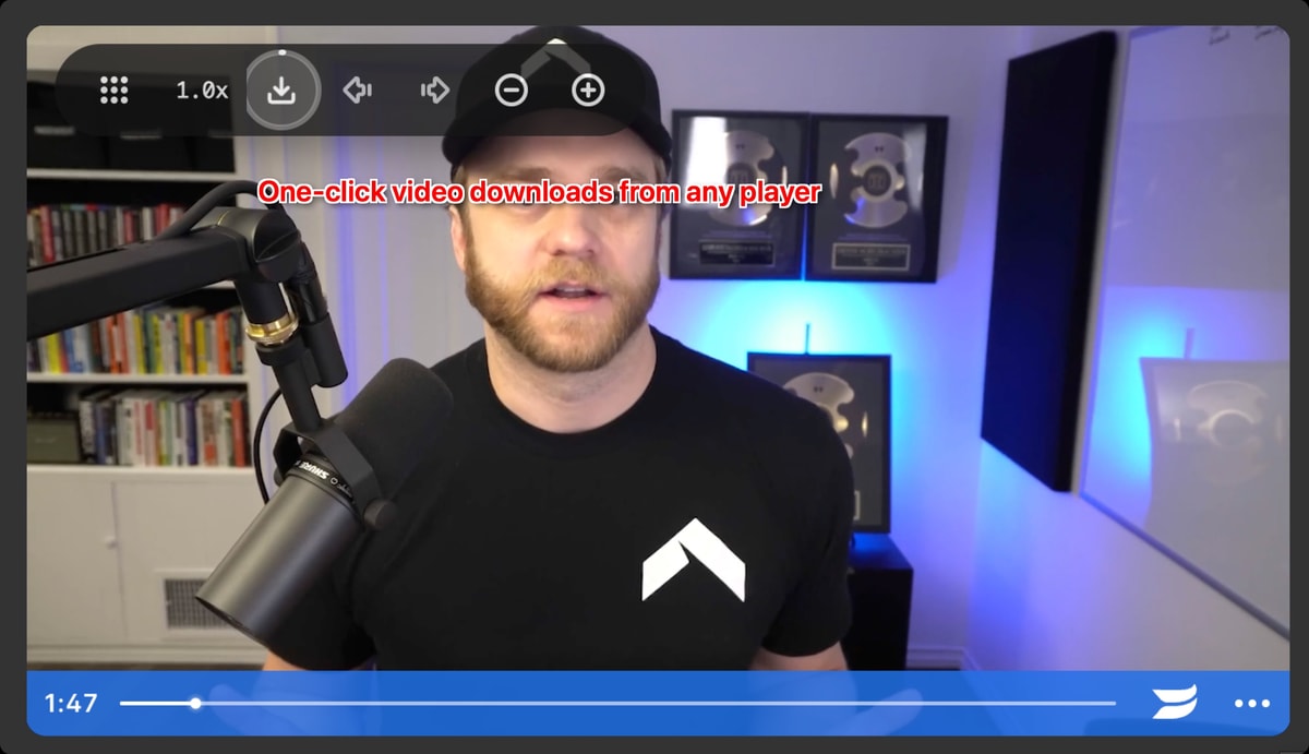 SERP Video Tools download panel with available formats
