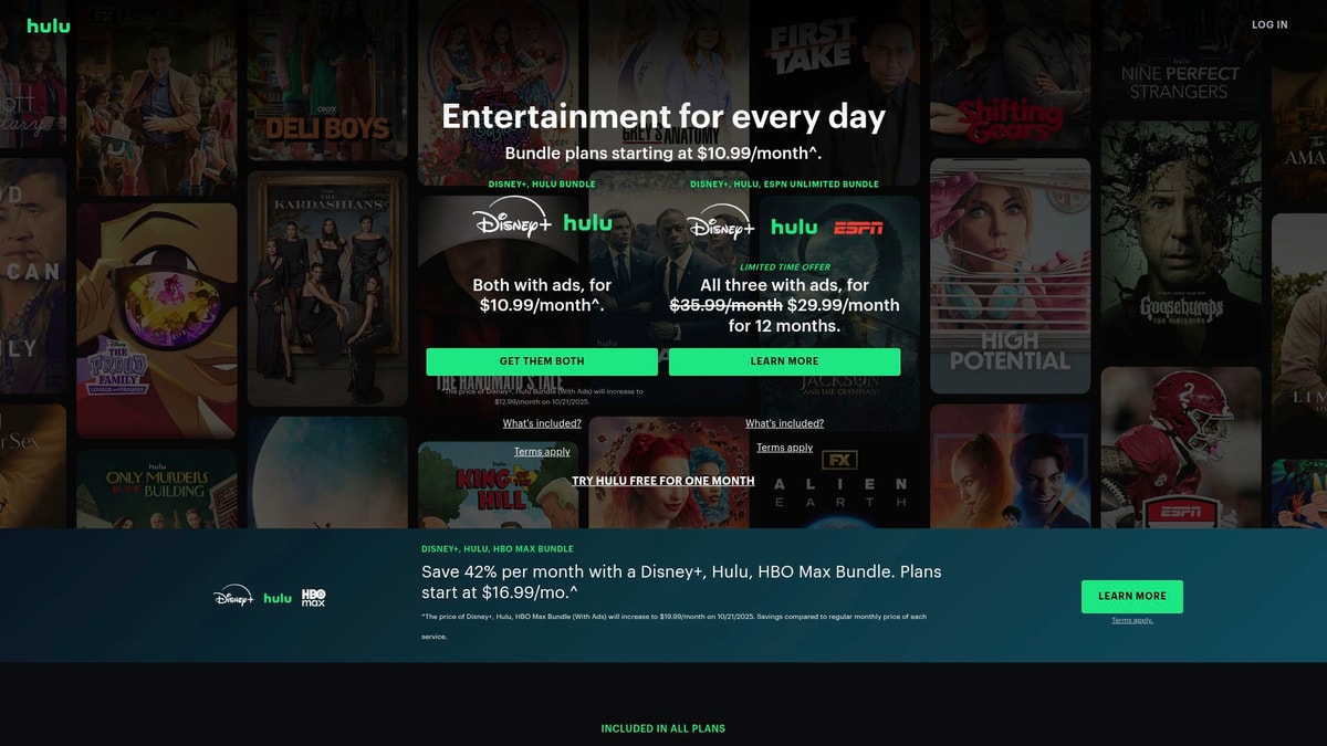 Hulu Downloader website preview