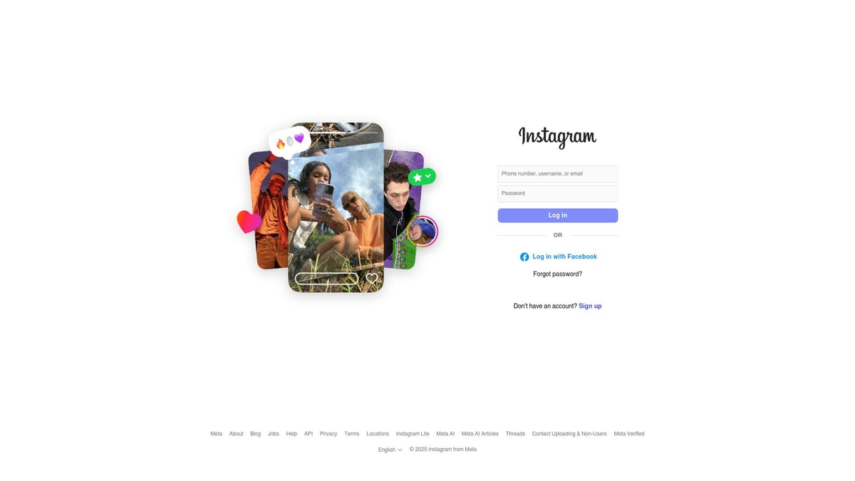 Instagram Downloader website preview