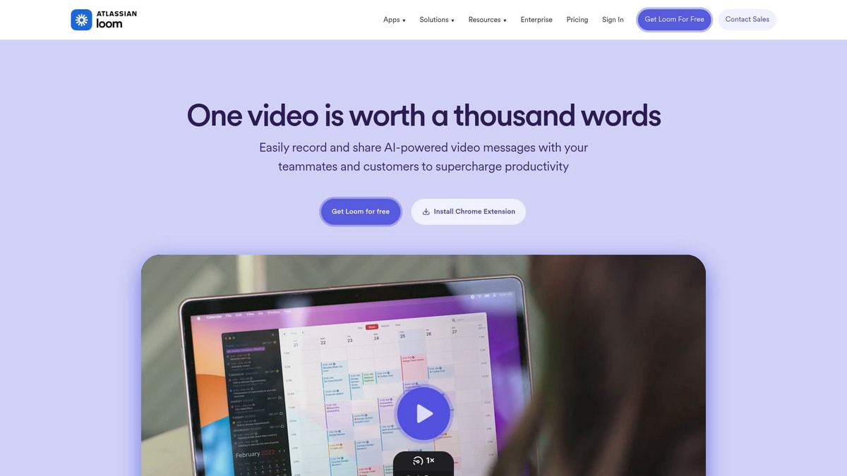Loom Video Downloader website preview