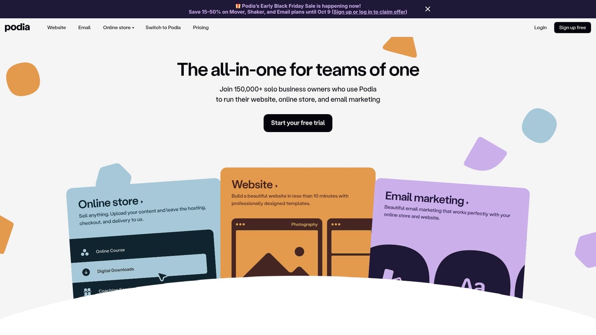 Podia Downloader website preview