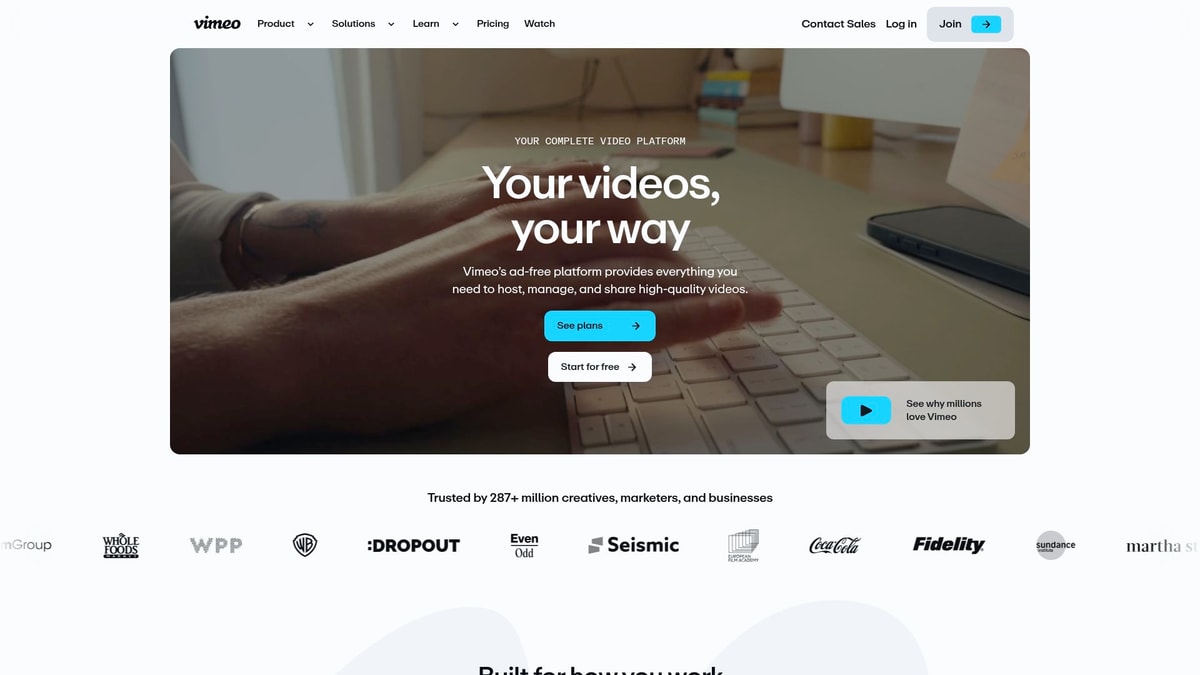 Vimeo Video Downloader website preview
